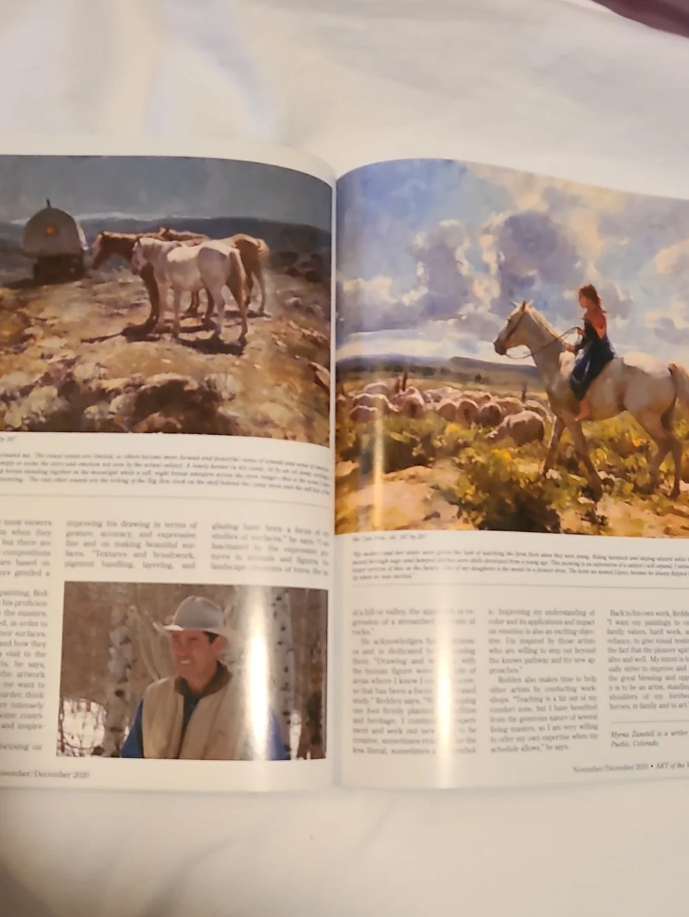 Art Of The West 3 Issues, Beautiful Art & Stories Magazine Sept Nv 2020 Jan 2021